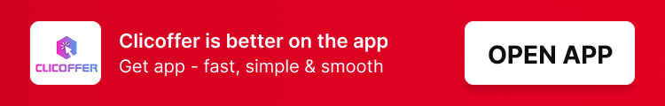 Clicoffer is better on the app. Get the app—fast, simple and smooth. Open app.
