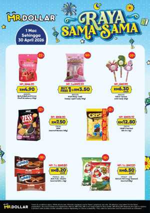 Raya Sama-Sama Promo MR.DOLLAR Sabah & Sarawak | Ends 30 April flyer cover