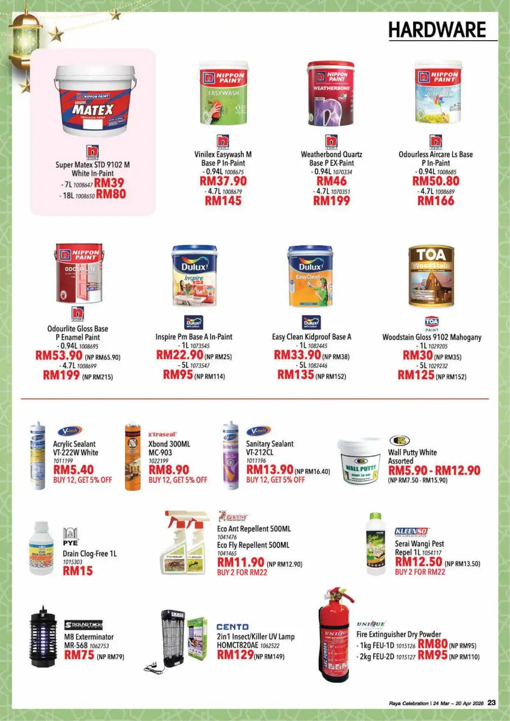 HomePro Malaysia Raya Celebration | Up to 60% Off | Ends 20 Apr page 23