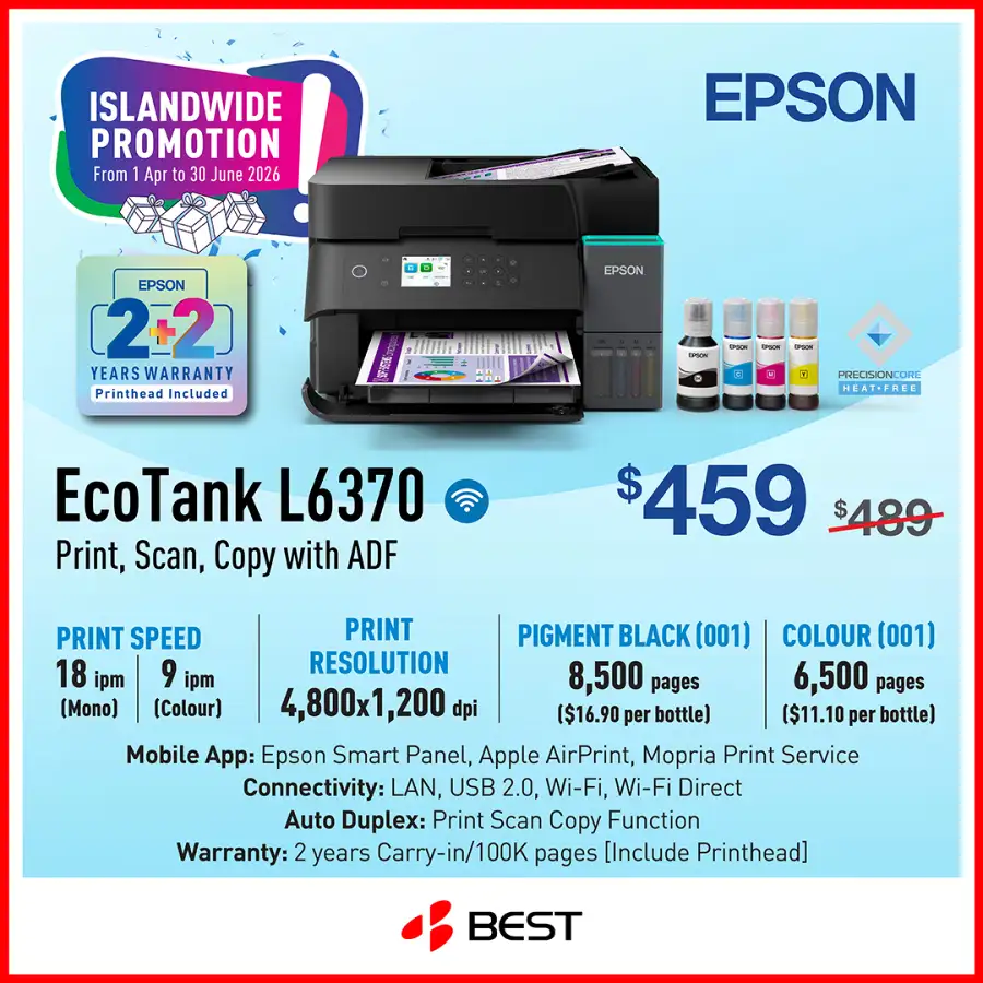 BEST Denki Singapore Epson Promo | Ends 30 June page 2
