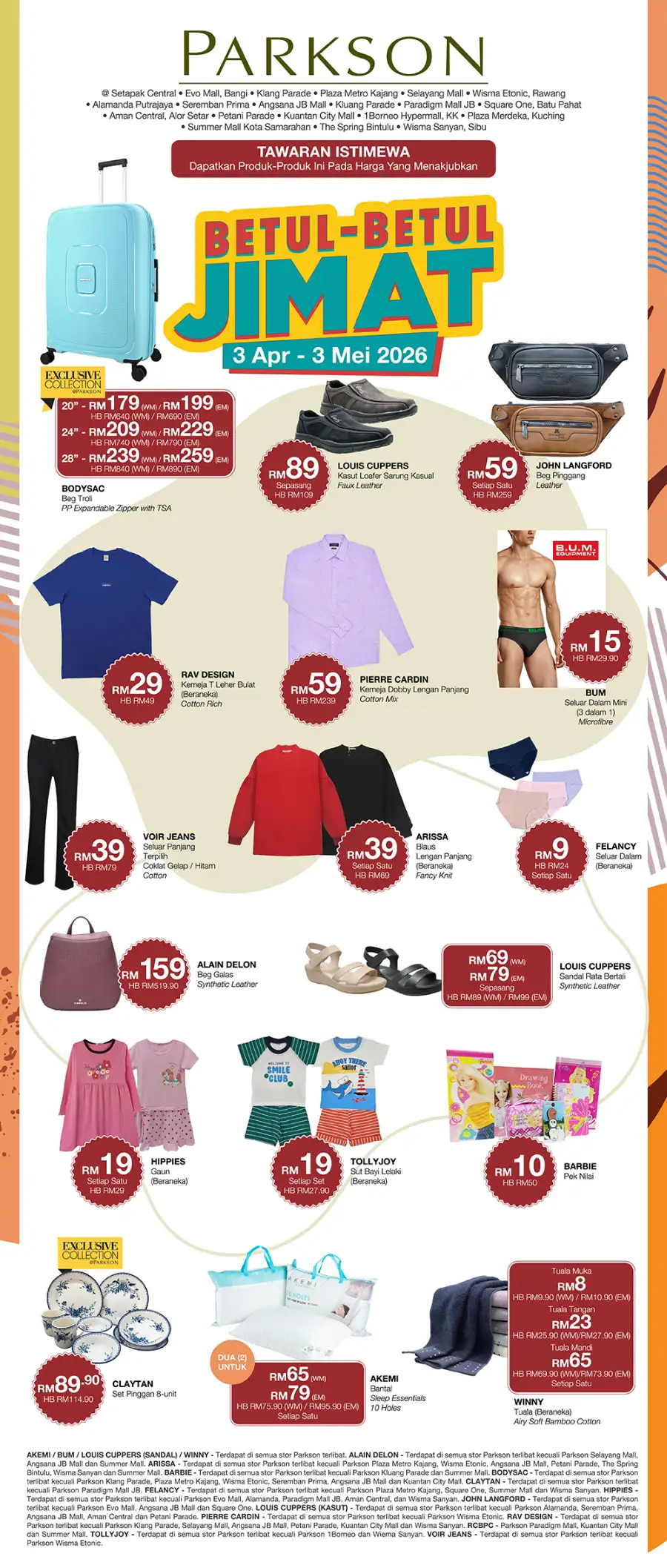 Parkson Malaysia Betul-Betul Jimat Sale | Ends 3 May page 1
