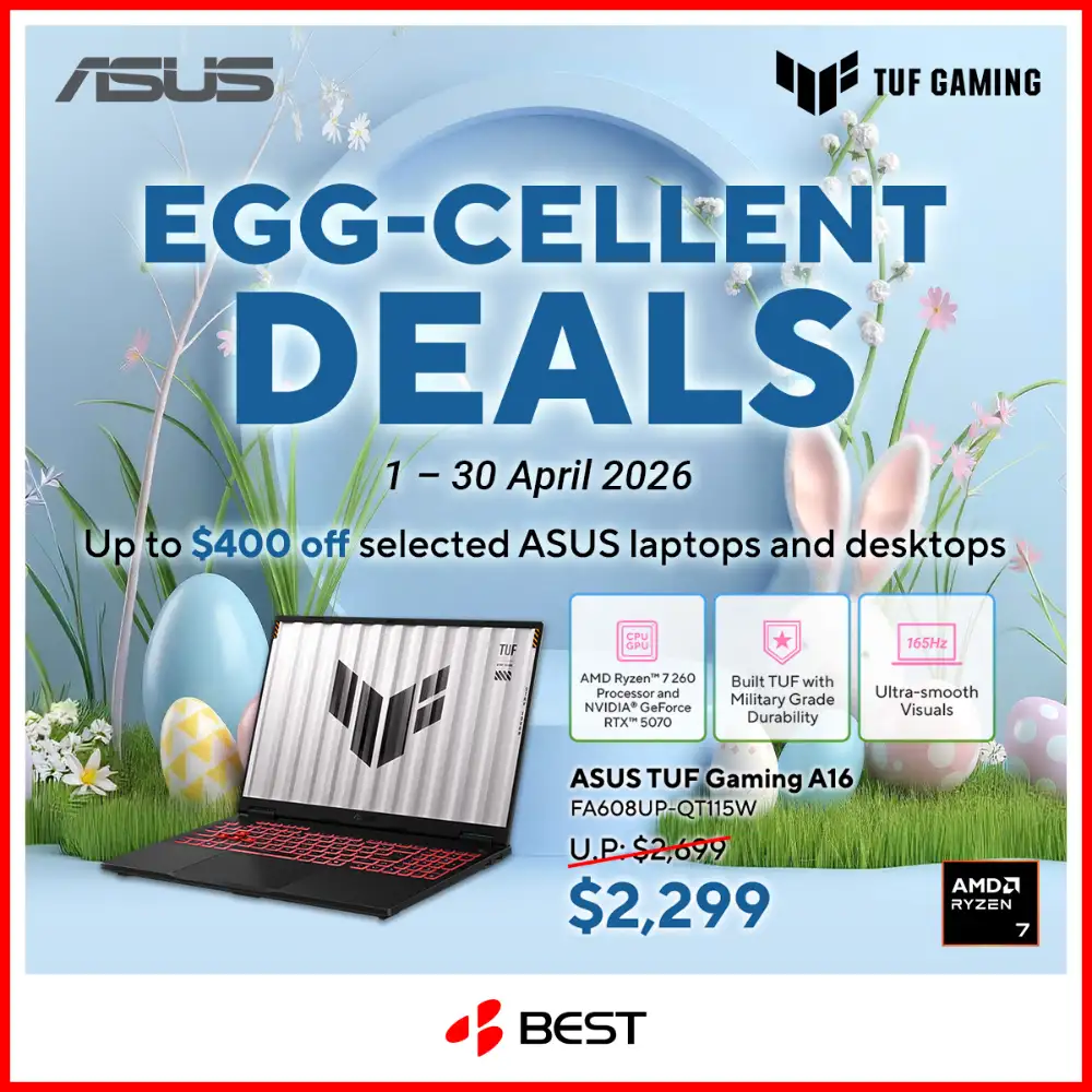 BEST Denki Singapore ASUS TUF Gaming Sale – Up to $400 Off page 5