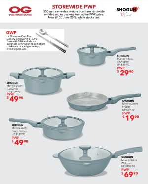 OG Singapore Shogun Morina PWP – Cookware Deals flyer cover