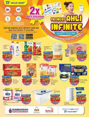 TF Value-Mart Malaysia Promosi Ahli Infinite | Ends 22 Apr flyer cover