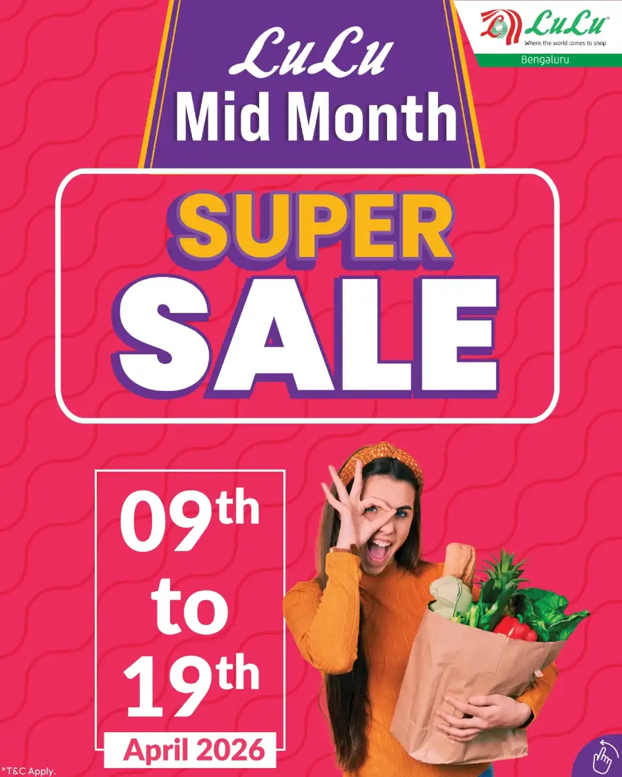 LuLu Bengaluru Mid Month Super Sale | Ends 19th page 1