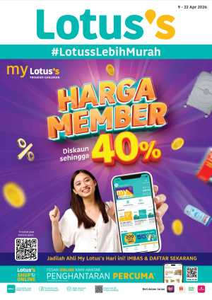 Lotus's Malaysia Member Deals: Up to 40% Off flyer cover