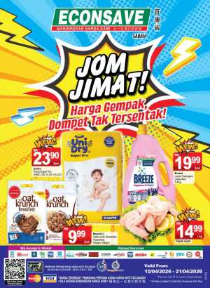 Econsave Sabah Jom Jimat Promo | Best Grocery Deals & Savings flyer cover