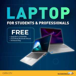 Gain City Singapore: Free 32GB RAM Upgrade & Laptop Deals flyer cover
