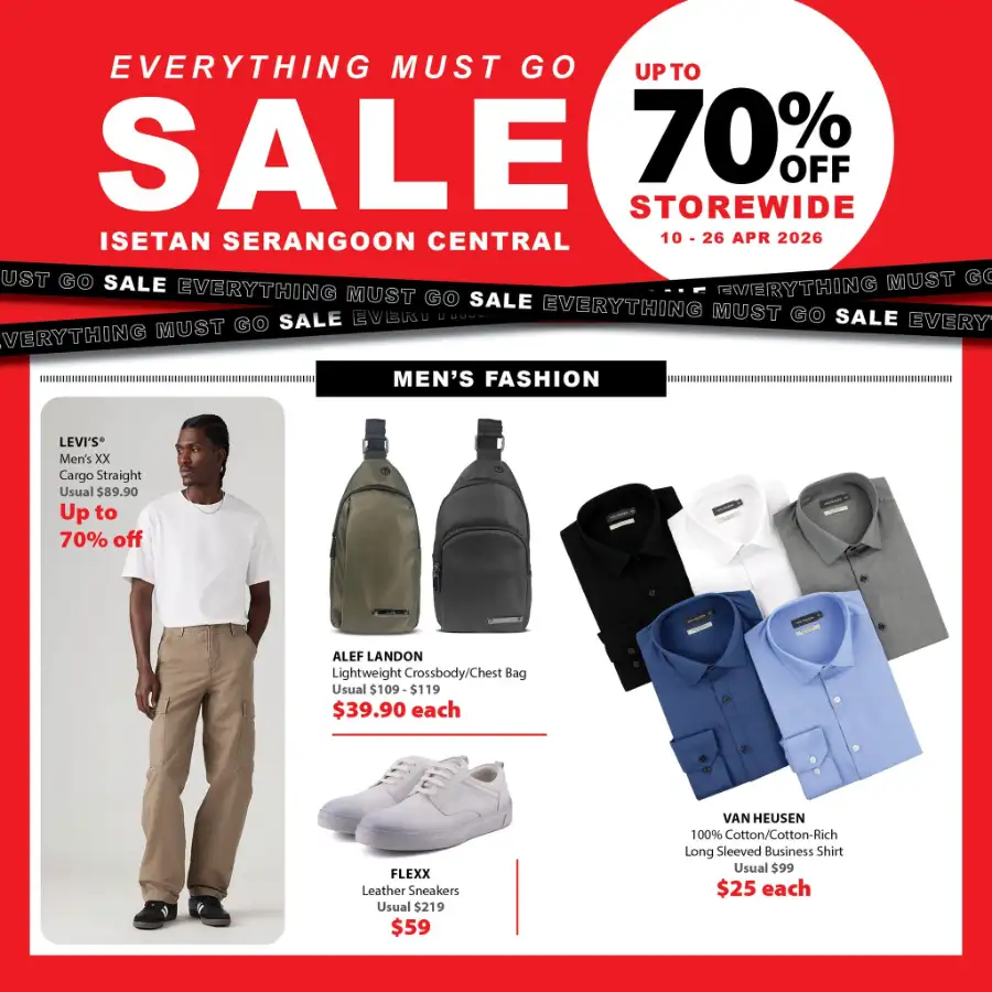 Isetan Serangoon Central: Everything Must Go Sale – Up to 70% Off page 4