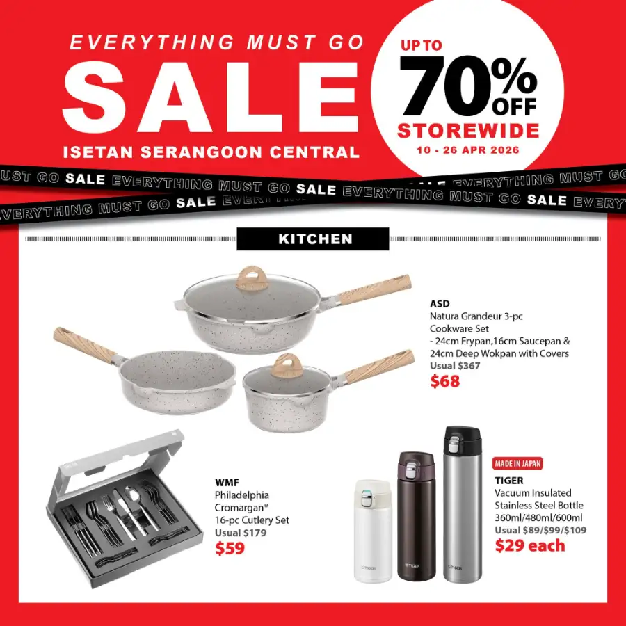 Isetan Serangoon Central: Everything Must Go Sale – Up to 70% Off page 7