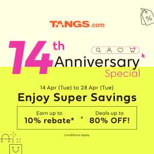 TANGS Singapore: 14th Anniversary Special | Up to 80% Off flyer cover
