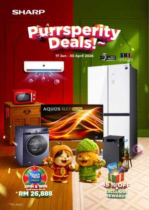 Sharp Malaysia HomePro Purrsperity Deals: Up to 45% Off flyer cover