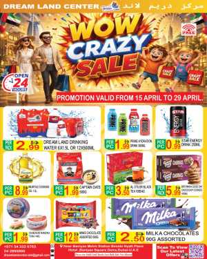 Dream Land Center Dubai | Wow Crazy Sale Deals flyer cover