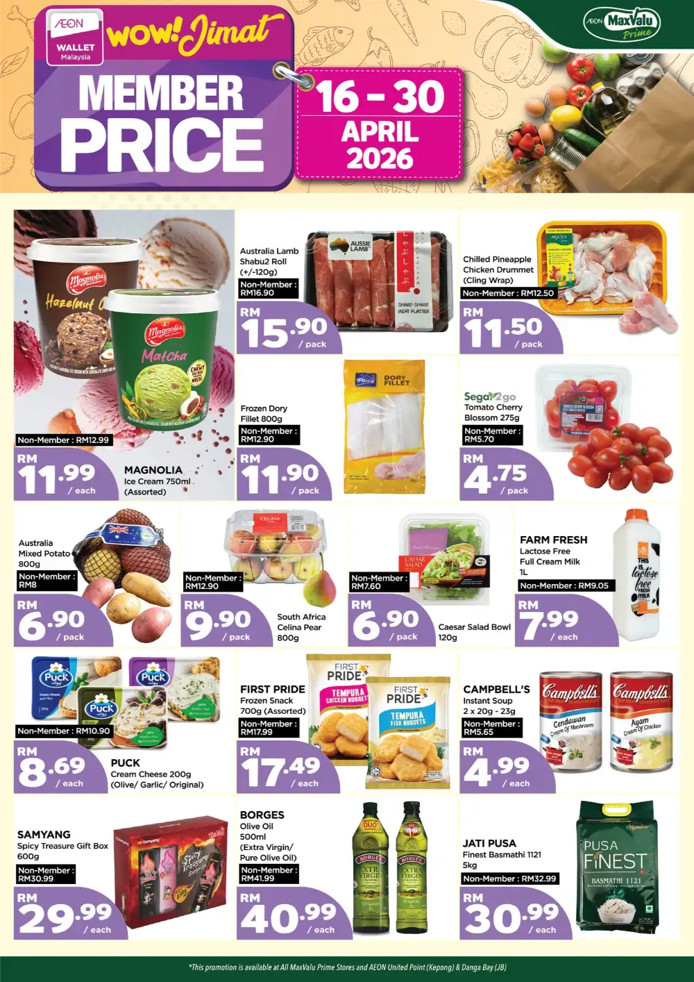 AEON MaxValu Prime Malaysia: Member Price Sale | April 16–30, 2026 page 1