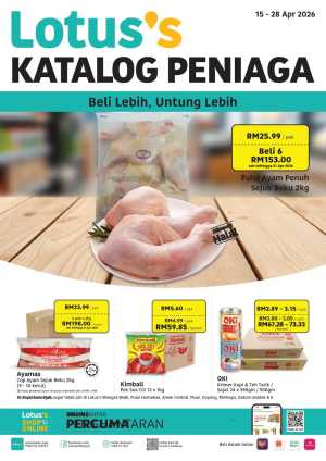 Lotus's Katalog Peniaga | Bulk Deals Ends 28 Apr | Beli Lebih Untung Lebih flyer cover