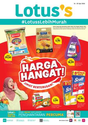Lotus's Malaysia Harga Hangat | Ends 29 Apr | Jimat Berterusan flyer cover