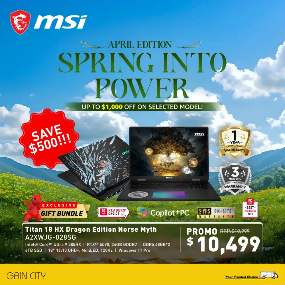 MSI Gain City Singapore – Spring Into Power Sale page 1