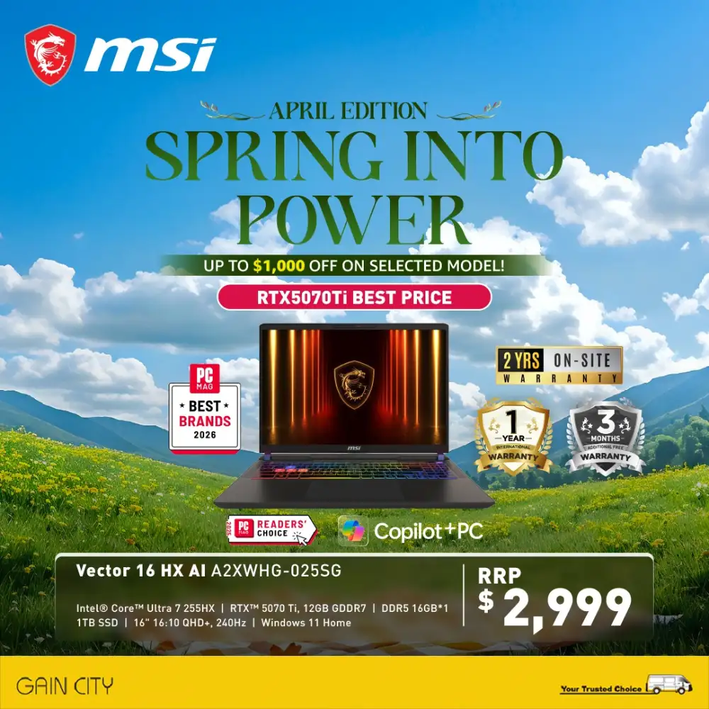 MSI Gain City Singapore – Spring Into Power Sale page 2