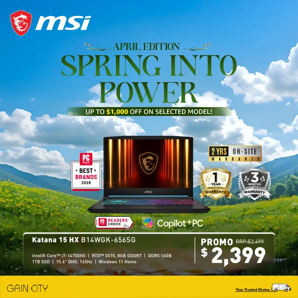 MSI Gain City Singapore – Spring Into Power Sale page 4