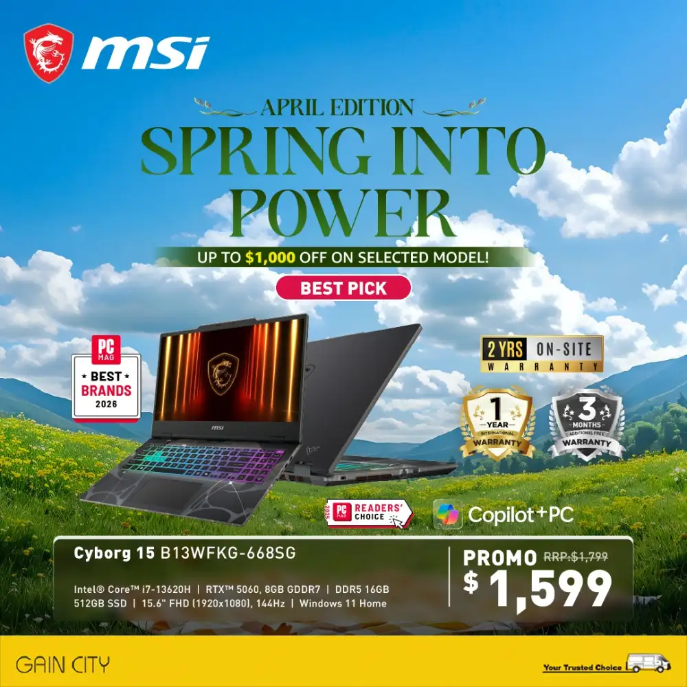 MSI Gain City Singapore – Spring Into Power Sale page 5