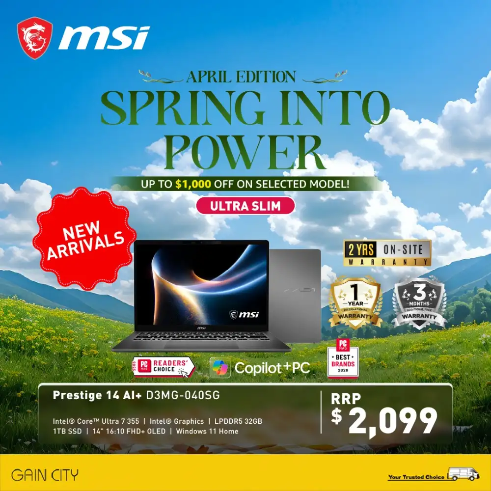MSI Gain City Singapore – Spring Into Power Sale page 6