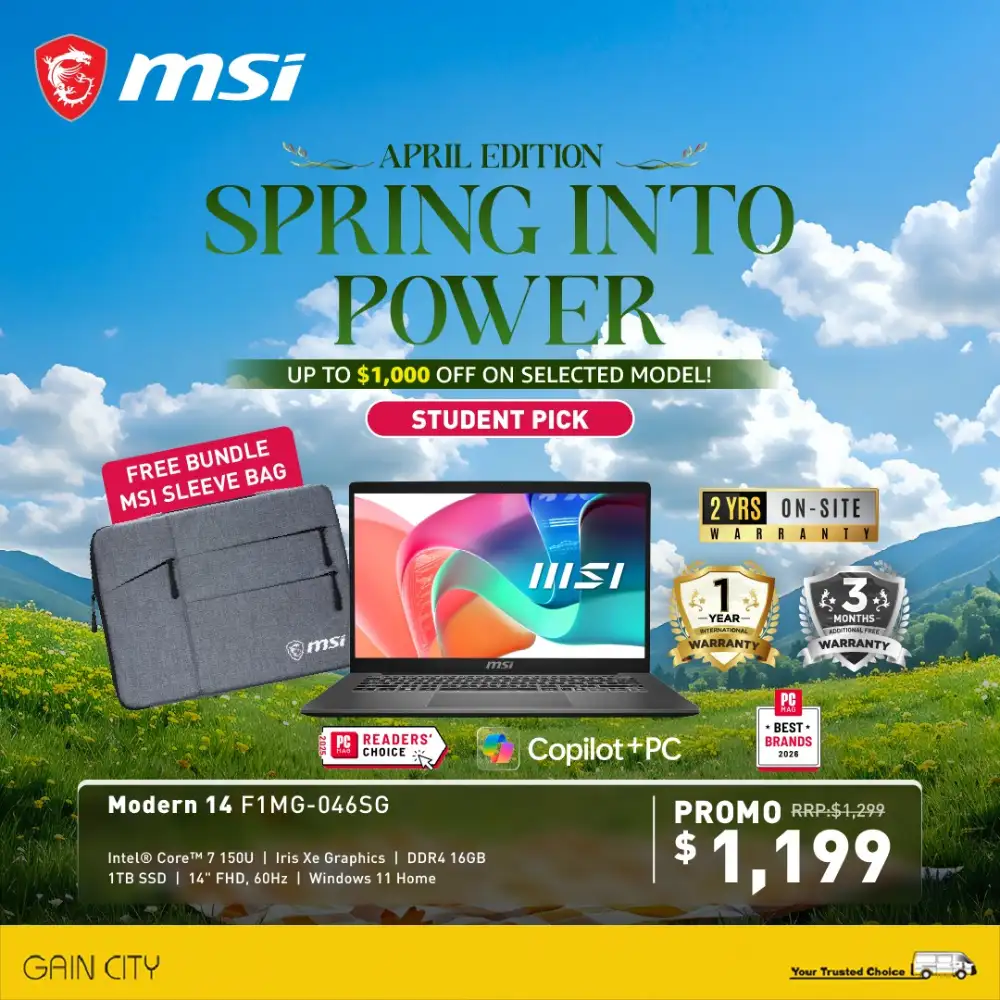 MSI Gain City Singapore – Spring Into Power Sale page 7
