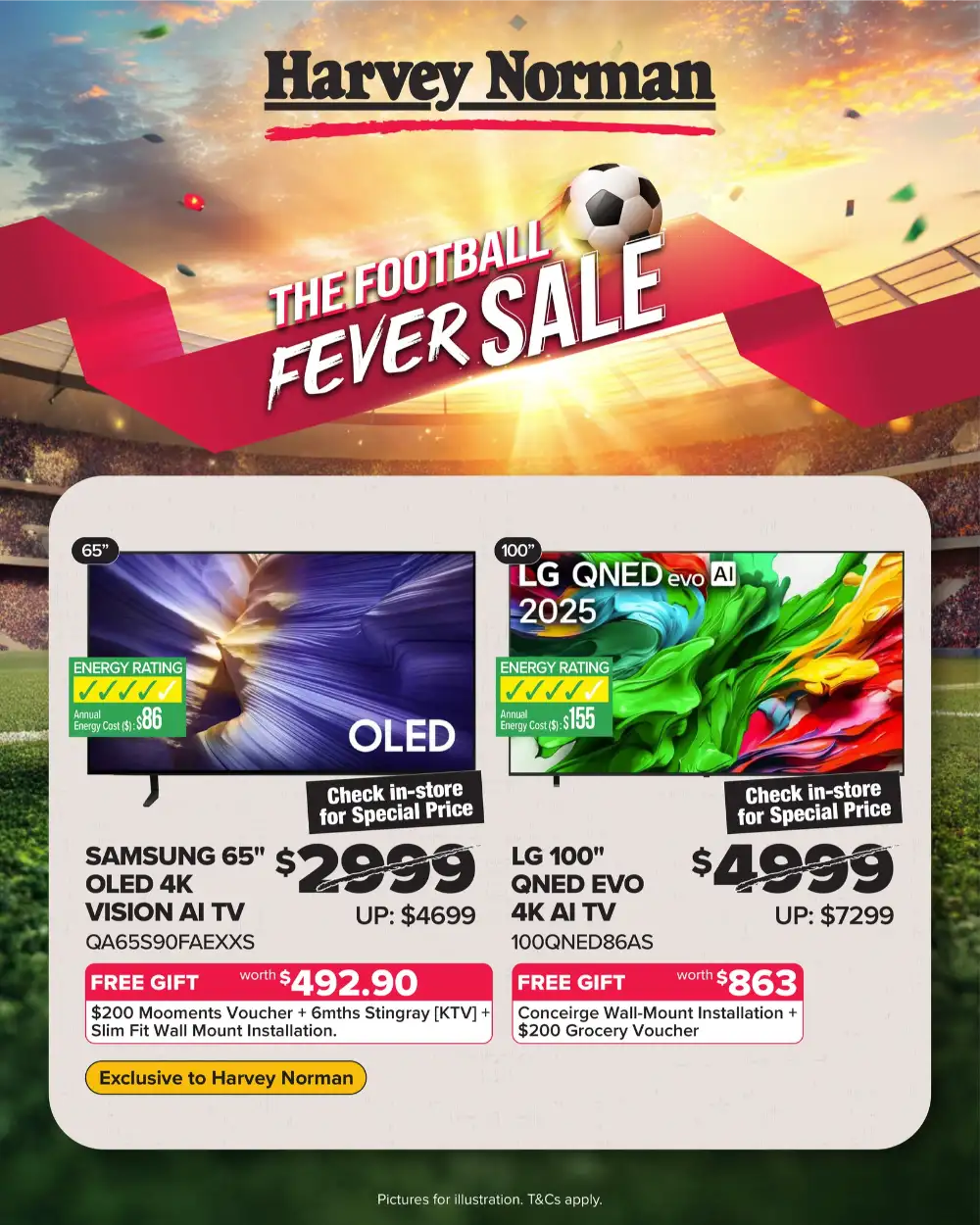 Harvey Norman Singapore Football Fever Sale: TV Deals & Cashback page 3