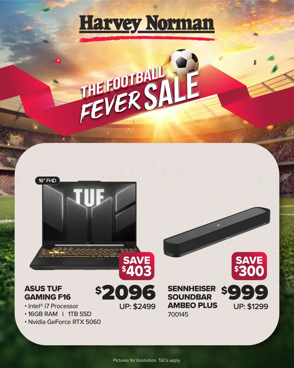 Harvey Norman Singapore Football Fever Sale: TV Deals & Cashback page 5