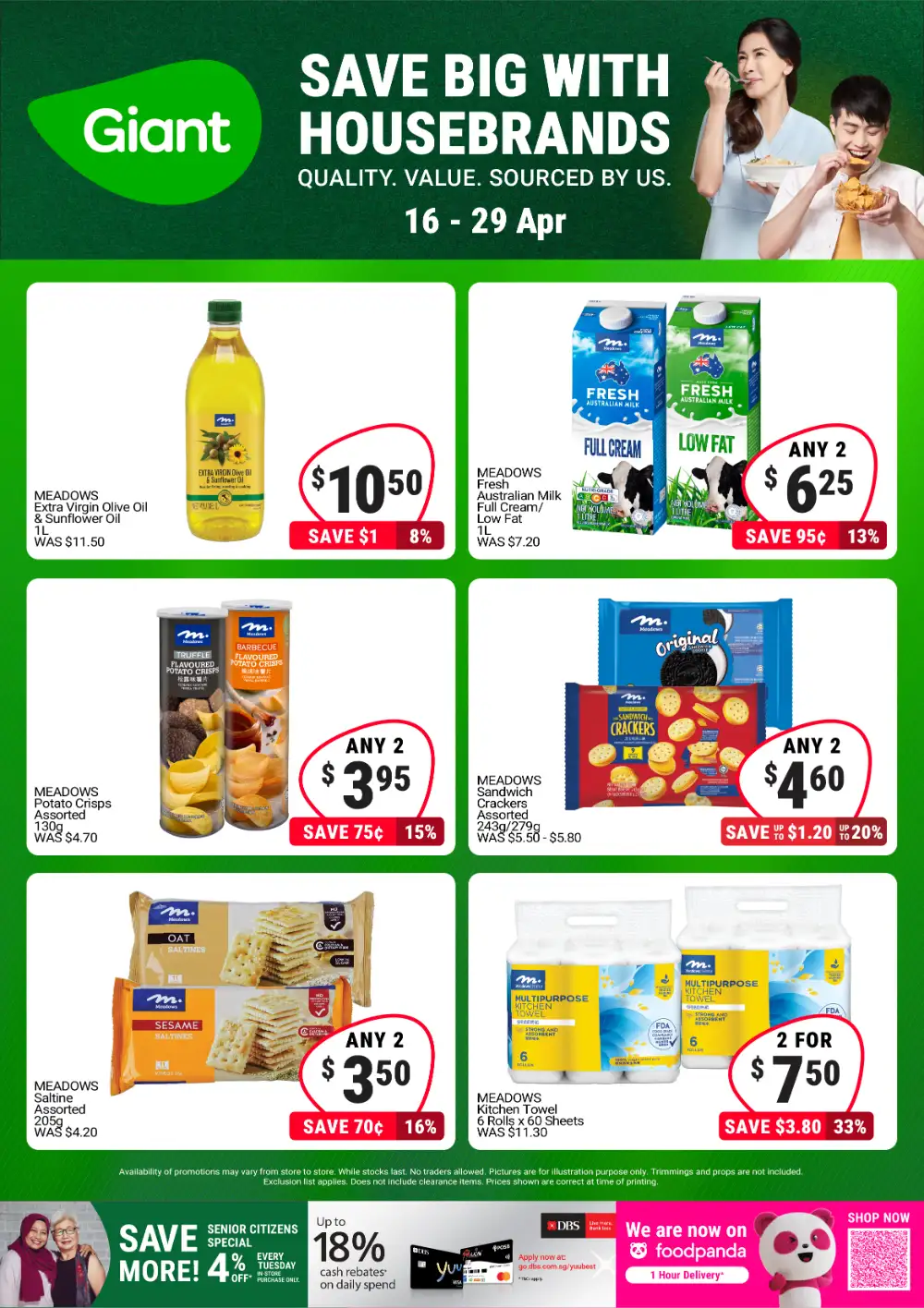 Giant Singapore Housebrands Sale: Save Big on Meadows Essentials page 1