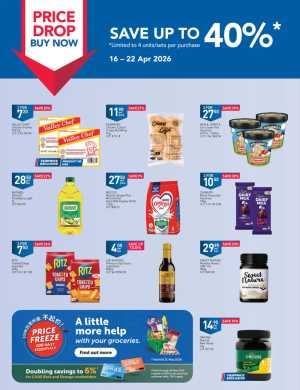 FairPrice Singapore Must Buy Deals: Save up to 40% OFF Price Drop flyer cover