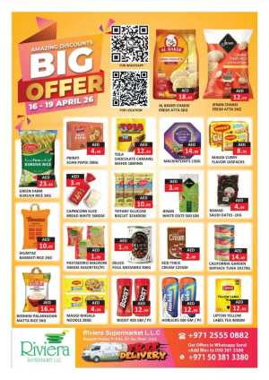 Riviera Supermarket Shabiya 11 - Big Offer April 16-19 flyer cover
