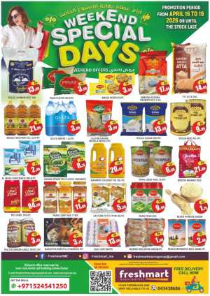 Freshmart Satwa Weekend Special Days - April 2026 flyer cover