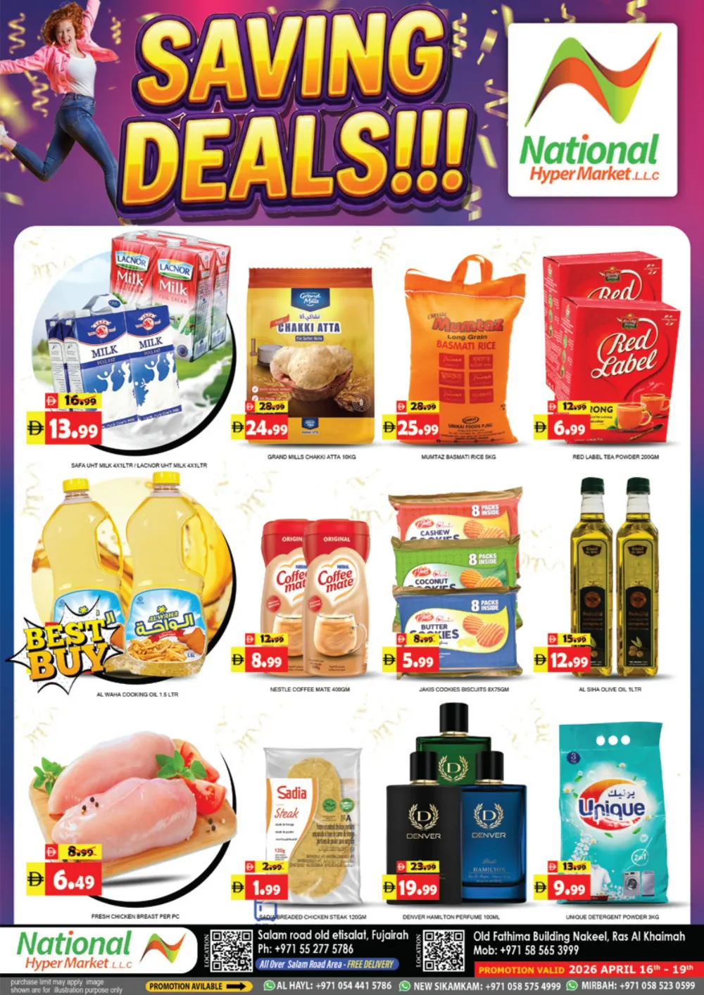 National Hypermarket Fujairah RAK Saving Deals - April 2026 page 1