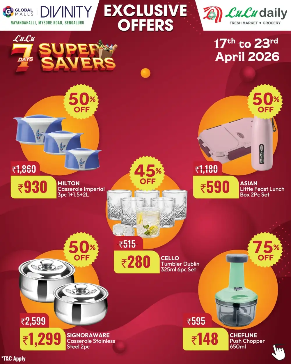 LuLu Daily Global Malls Bengaluru 7 Days Super Savers page 11