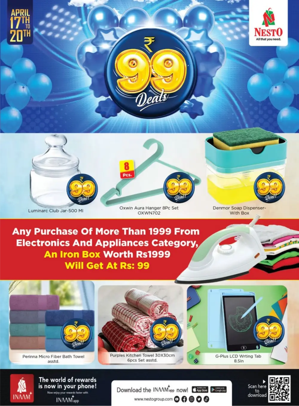 Nesto Hypermarket Edappal Forum Center Mall ₹99 Deals page 19