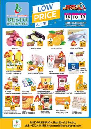Besto Hypermarket Electra Low Price Alert Offers flyer cover
