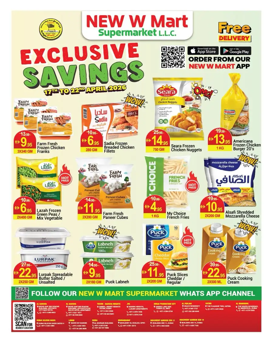 New W Mart Supermarket Dubai | Exclusive Grocery Offers & Deals 17th – 22nd April 2026 page 1