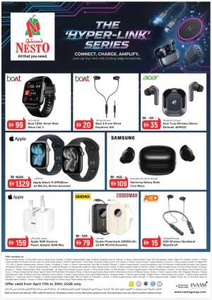 Nesto UAE Hyper-Link Series Tech Sale | Ends April 30 flyer cover