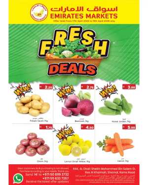 Emirates Markets RAK Fresh Deals | Ends Sunday flyer cover