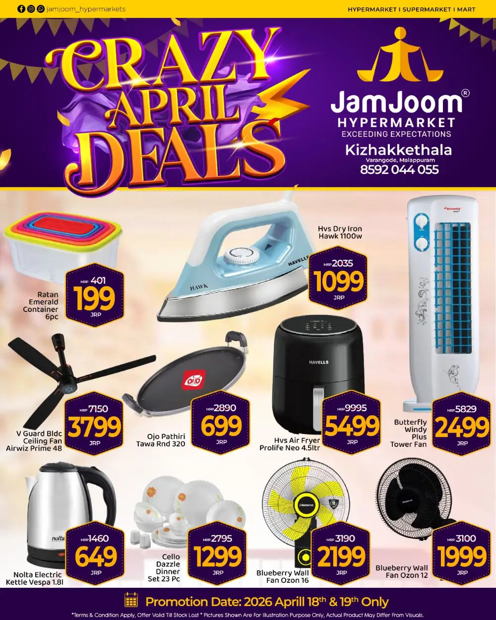 JamJoom Hypermarket Kizhakkethala Crazy April Deals 2026 page 3