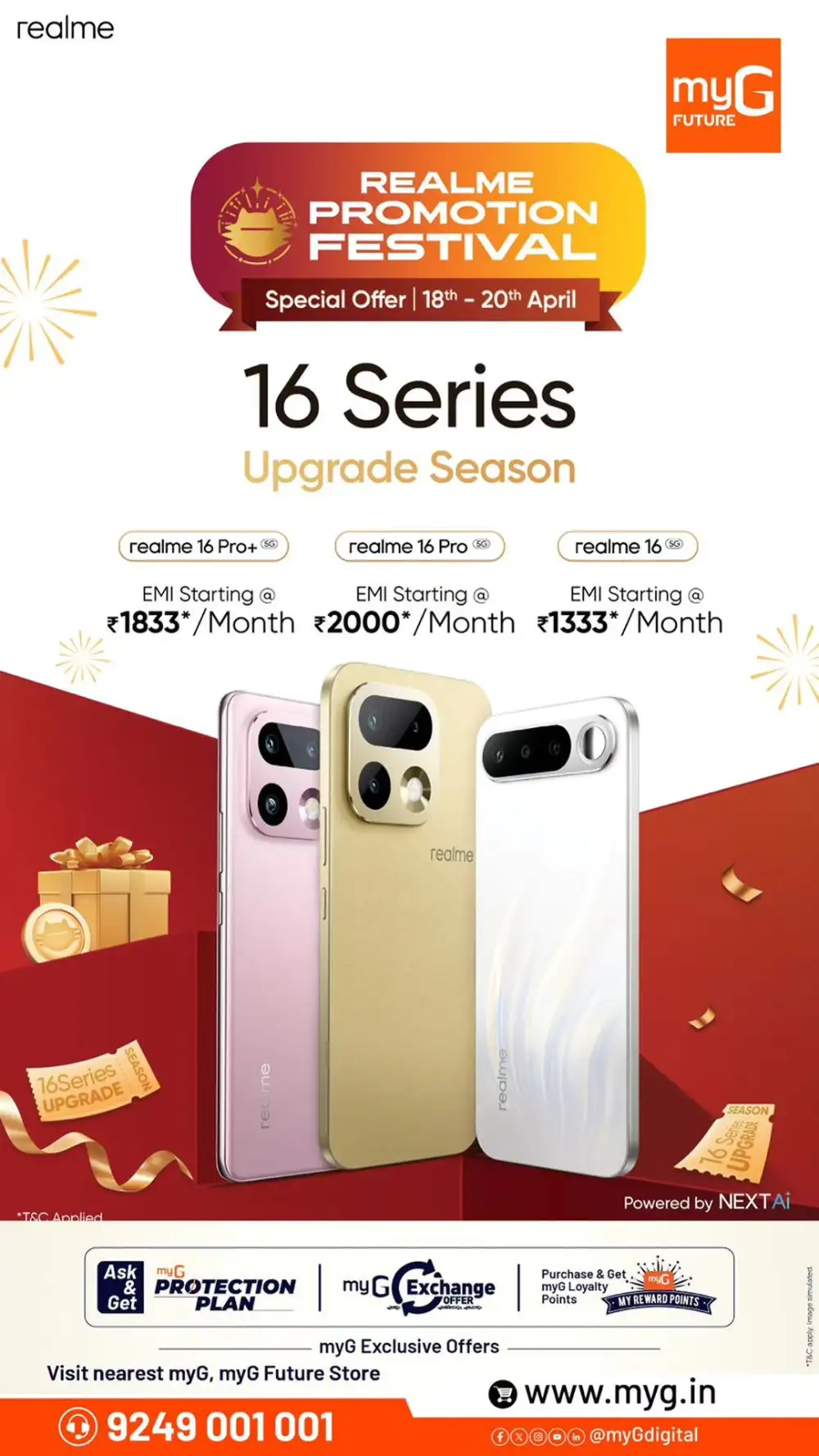 myG Kerala Vishu & Realme 16 Series Offers page 1