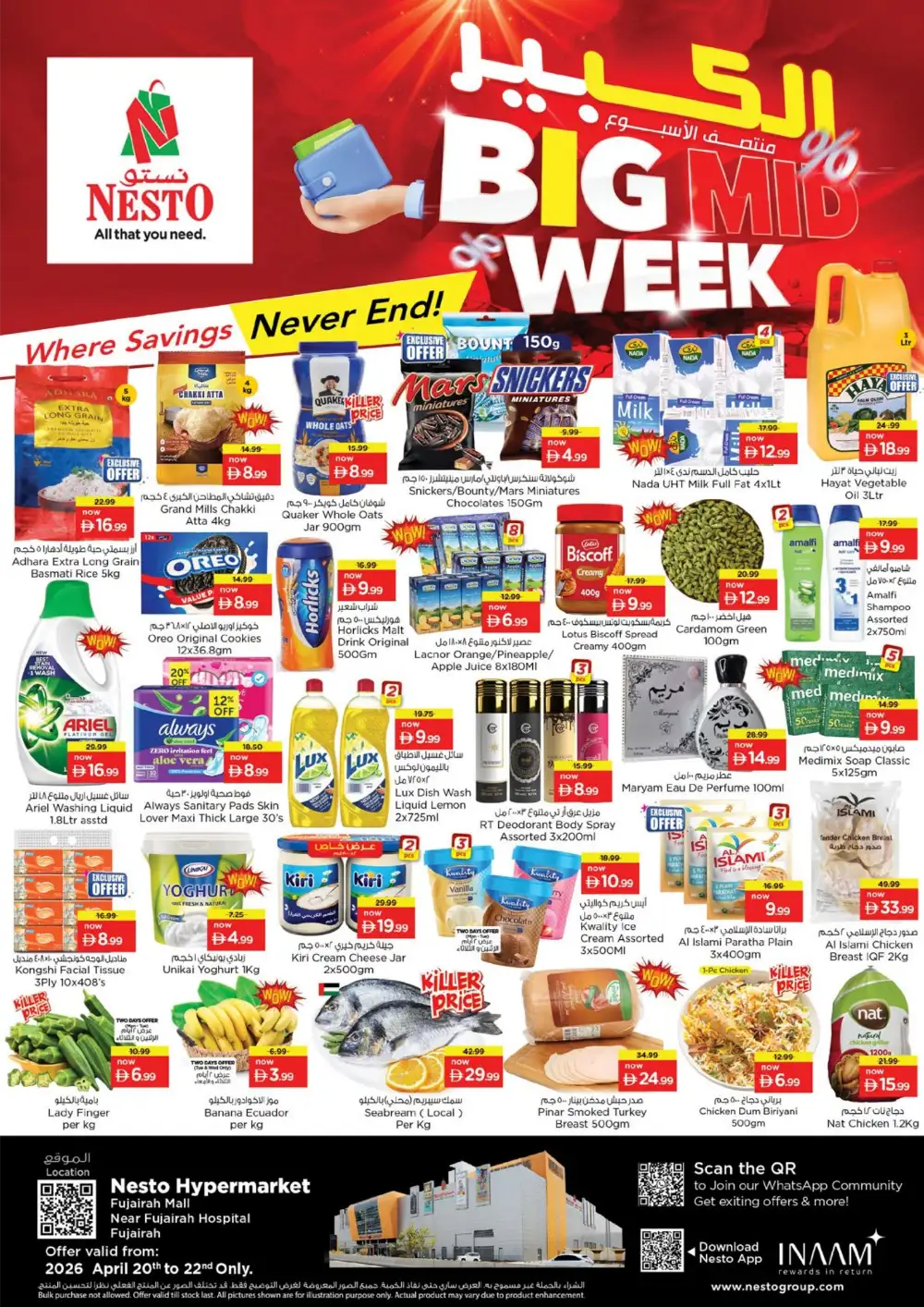 Nesto Fujairah Mall Big Mid-Week Offers - Save Big page 1