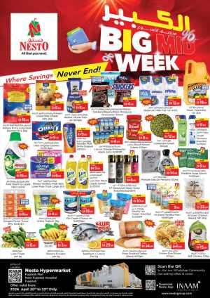 Nesto Fujairah Mall Big Mid-Week Offers - Save Big flyer cover
