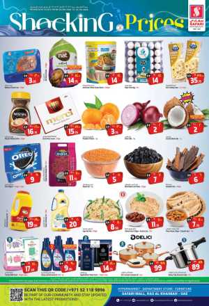 Safari RAK: Shocking Prices Promo Apr 20-22 flyer cover