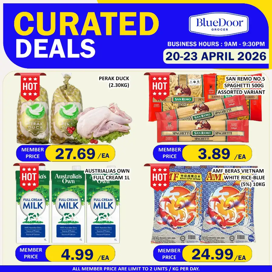 Blue Door Grocer Malaysia: Curated Deals Apr 20-23 page 1