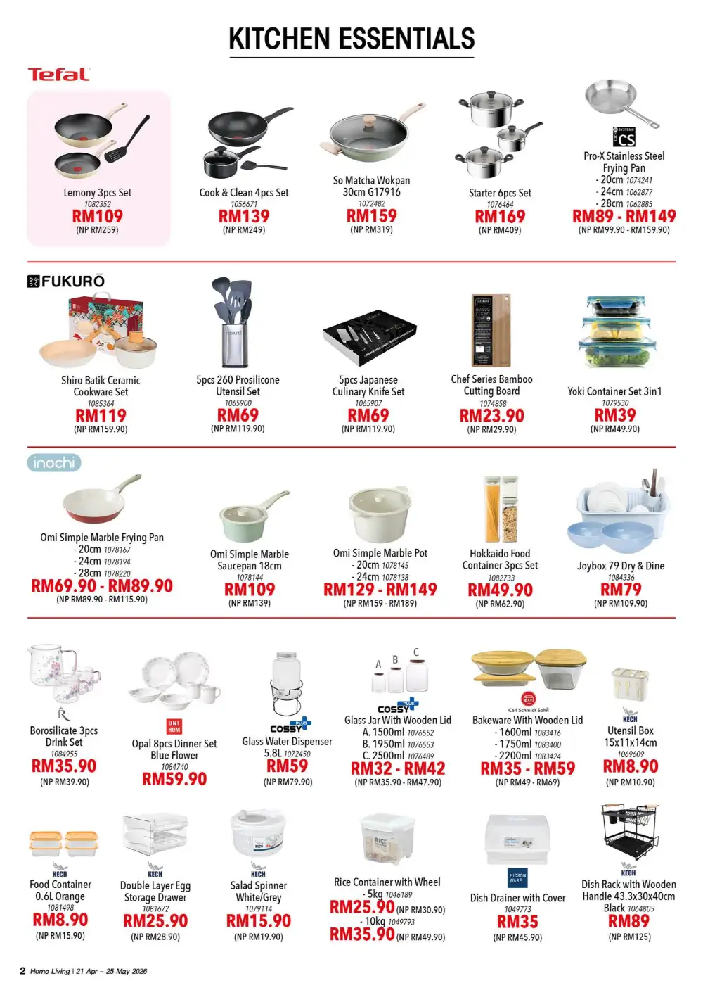 HomePro Malaysia: 60% Off Home Living Sale page 2